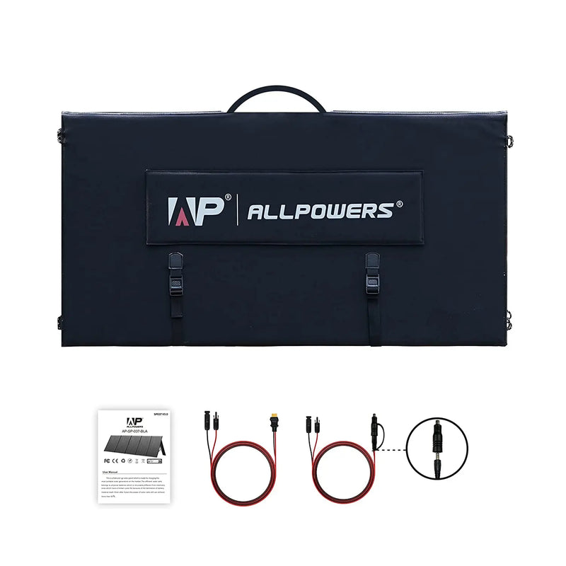 Faltbares Solarpanel SolNova Pro | 100W / 140W / 200W | Hoher Wirkungsgrad | IP67 Wasserdicht | Für Camping, Balkon & Off-Grid