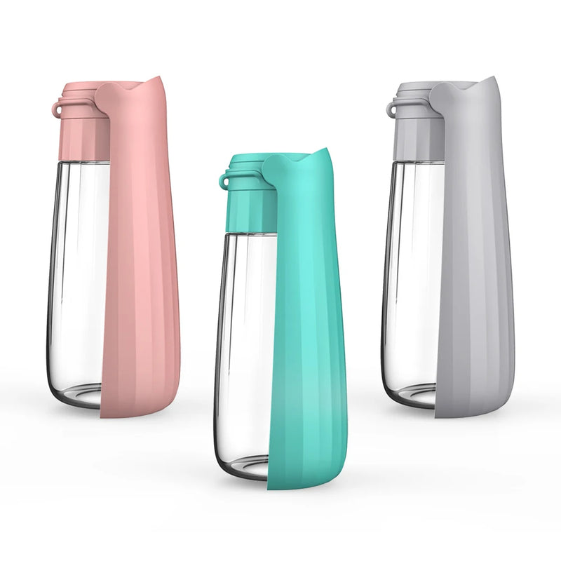 Hunde-Trinkflasche Lapuro FoldDrink | Faltbarer Wasserspender für unterwegs | 550 ml | Für kleine & große Hunde und Katzen