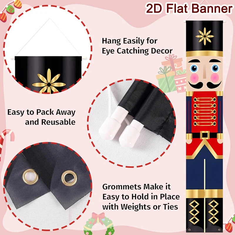 RoyalNut Türbanner Nussknacker | Weihnachtsdeko 2025 | Hängend & Wetterfest | Für Innen & Außen | Neujahr 2026