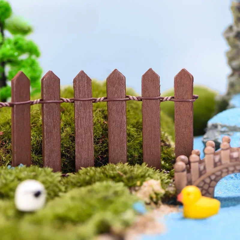 MiniWooda | Mini-Holzzaun | 90×5 cm | DIY-Dekoration für Feengärten & Puppenhäuser