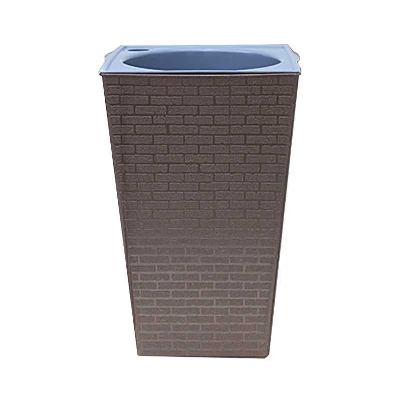Brickora StylePot Blumentopf im Ziegelstein-Design | Rechteckig & Hoch | Selbstbewässernd mit Baumwollseil | 27,2×12×17,5 cm / 17,2×12×8,6 cm