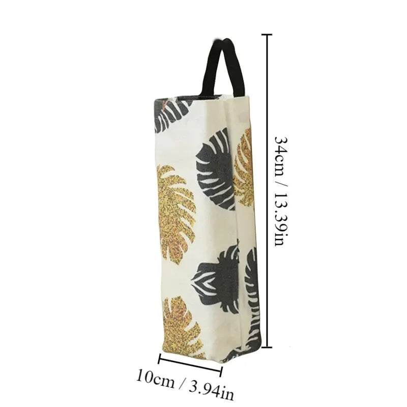 Baginova Wandhalter für Müllbeutel | Platzsparender Beutelspender | Aufbewahrung ohne Bohren | 34×10 cm