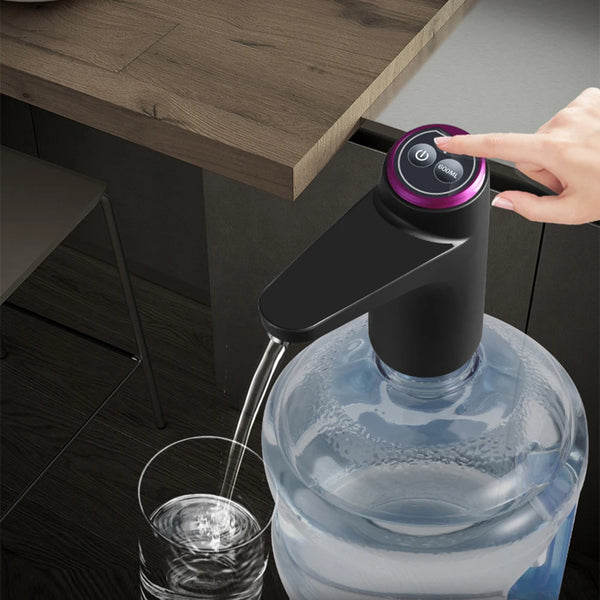 Elektrischer Wasserspender AquaOne Touch | Touch-Bedienung | USB-Ladung | Für Gallonenflaschen