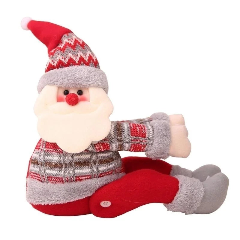 HollyHug | Weihnachts-Gardinenhalter | Schneemann, Weihnachtsmann & Elch | 46×14 cm