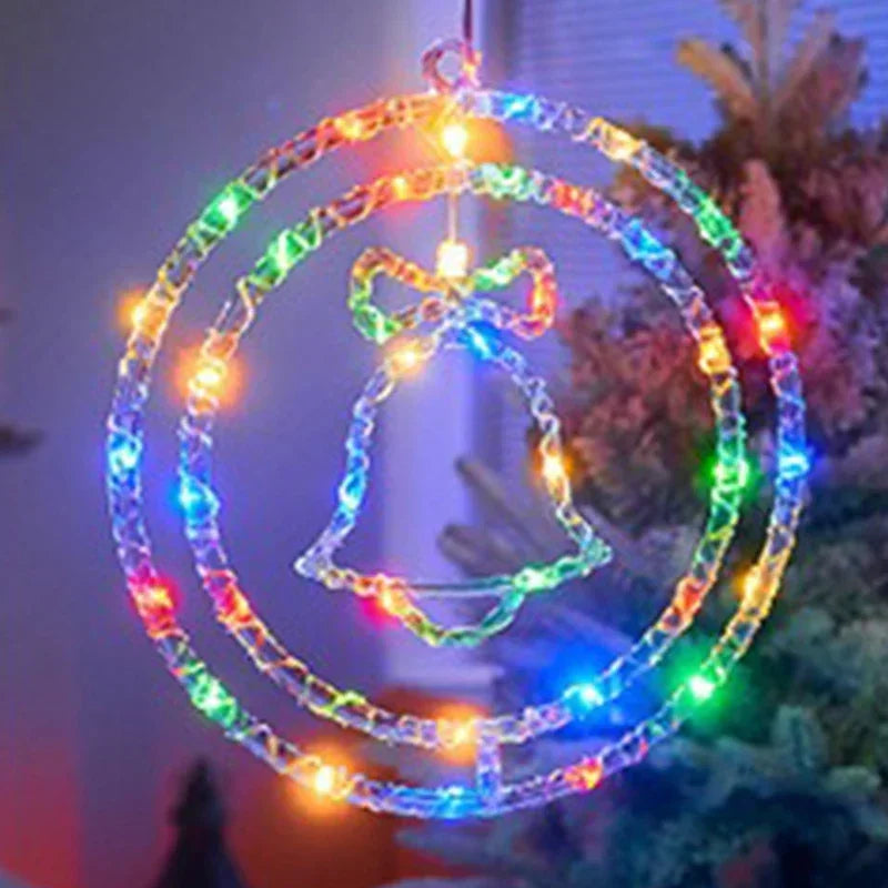 LED Weihnachtsring-Licht LumiRing | USB-betrieben | 8 Leuchtmodi | Warmweiß & Bunt | Deko für Weihnachten & Feste
