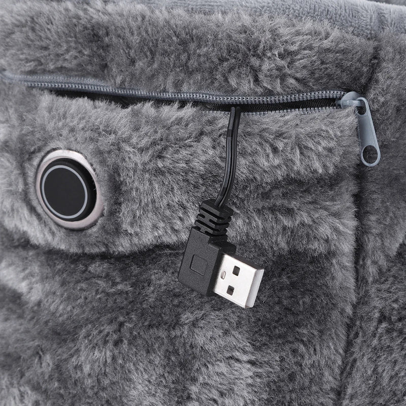 WarmFeet | USB-Heizpantoffeln | Plüschfutter | Elektrische Wärme für Damen & Herren