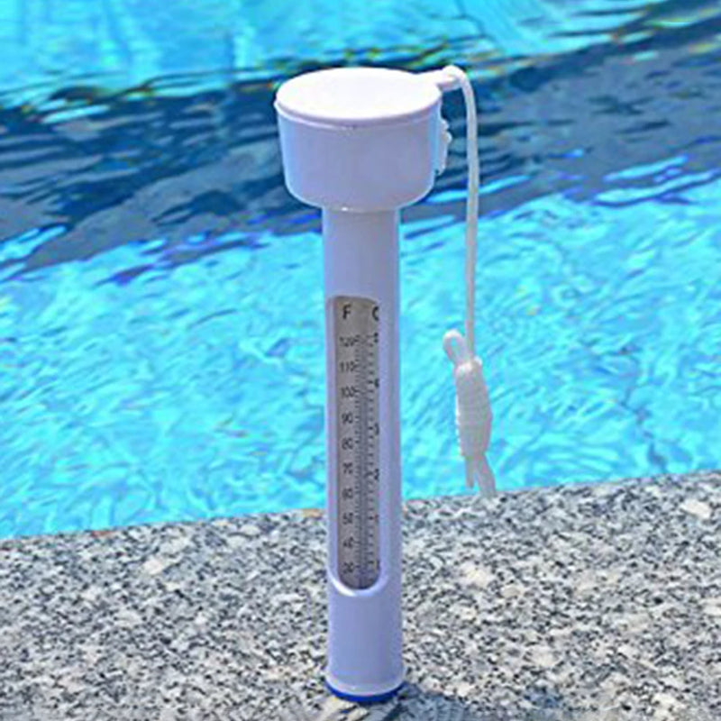 THERMAVIA Poolthermometer | Schwimmendes Wasserthermometer 0–50 °C | Für Pool, Whirlpool, Spa & Therme | Wasserdicht & gut lesbar