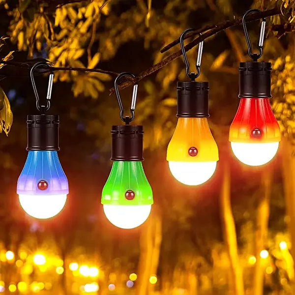 LumoHook Zeltlampe mit Karabiner | 3 Lichtmodi | Tragbare LED Campinglampe | Batteriebetrieben