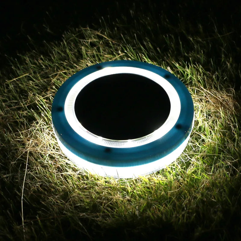 AquaGlow Solar-Poollicht | Schwimmend & Wasserdicht | Blaue LED | 11,6×2,5 cm