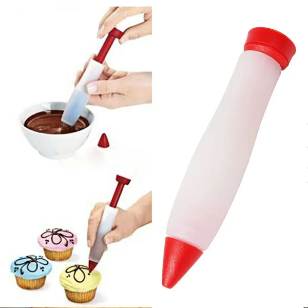ChocoArt Dekorierstift | Silikon-Schreibstift für Kuchen, Schokolade & Saucen | Lebensmittelecht