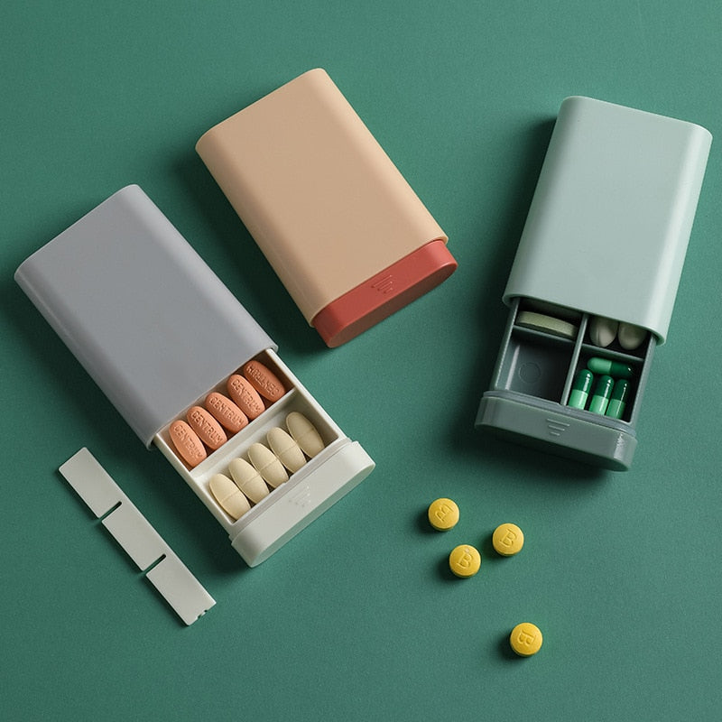 Nutriko Pillendose | Taschenformat | Struktur & Übersicht | 4 Farben