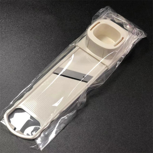 GarliChef Knoblauchschneider 2-in-1 | Reibe & Slicer | Manuelle Knoblauchpresse mit Edelstahlklinge | Spülmaschinengeeignet | 23×5,5 cm