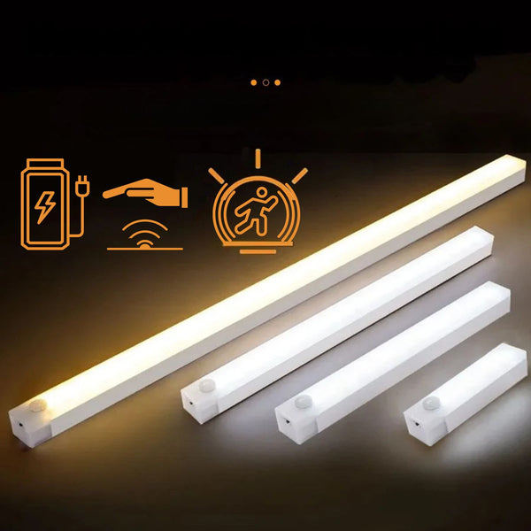 SenseLite Motion LED | Wiederaufladbares Sensorlicht mit Magnetbefestigung | Warmweiß | Für Schrank, Bett & Flur