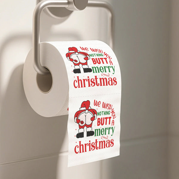 Weihnachts-Toilettenpapier FestivaRoll | Lustiges Motivpapier | Frohes Neues Jahr 2026 | Deko & Partybedarf