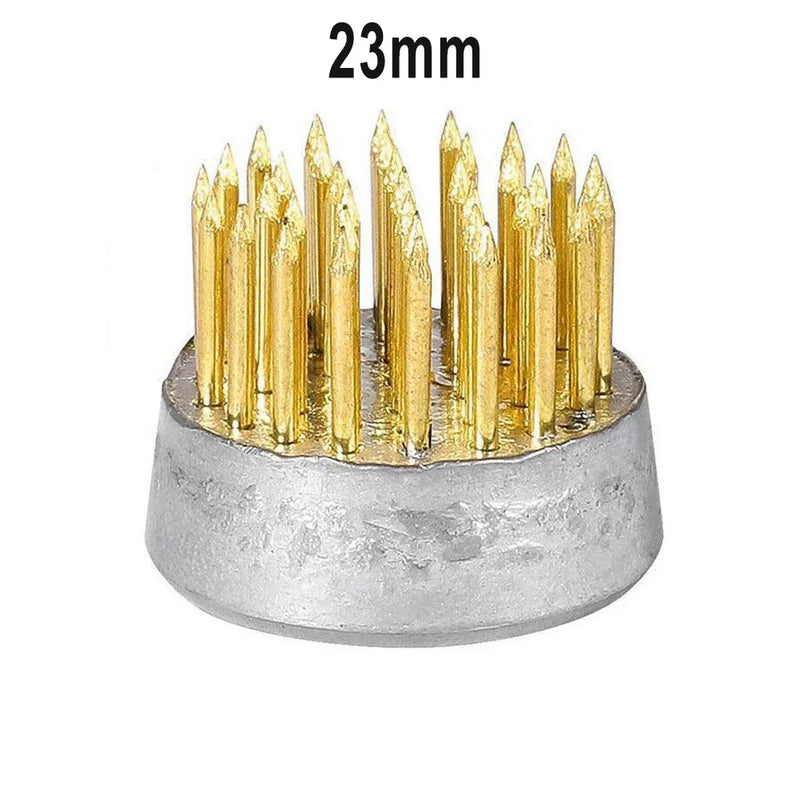 Kenzan BlütenFix | Runder Ikebana Blumenhalter | Messing mit Gummifuß | Für stilvolle Blumenarrangements