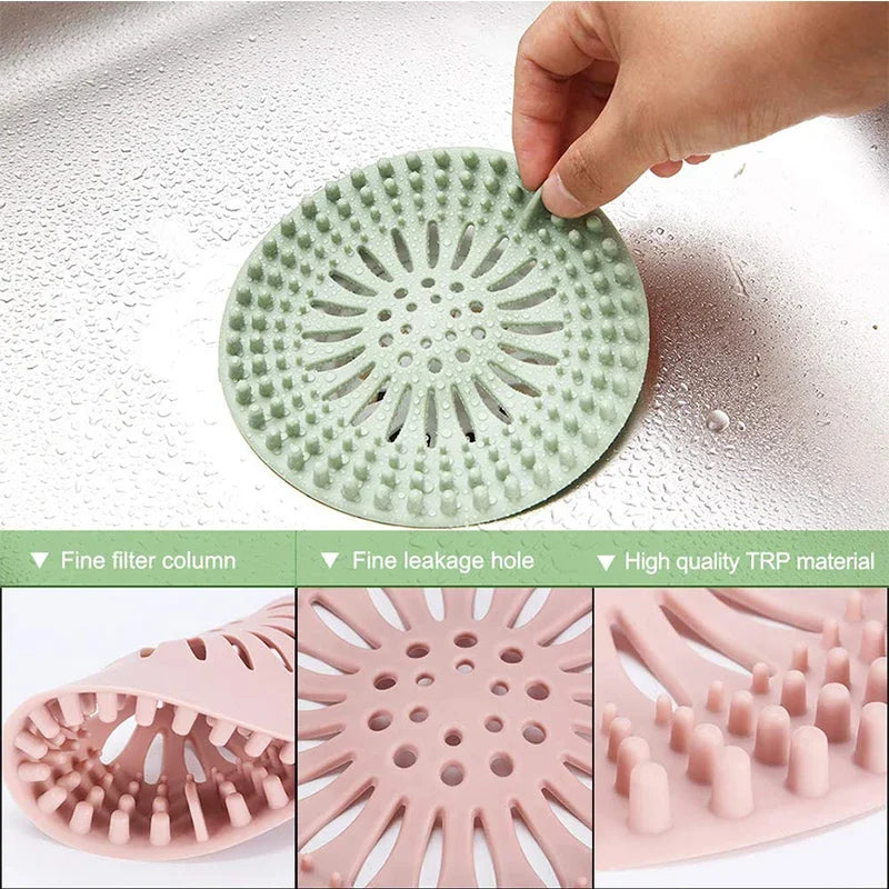 DrainHero Abflusssieb | Anti-Haar Filter | TPR Material | Für Dusche, Bad & Küche
