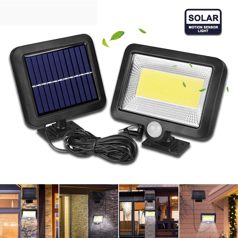 SolaRay 100 | Bewegungsmelder & Fernbedienung | 100 COB LEDs | IP65 Solarleuchte