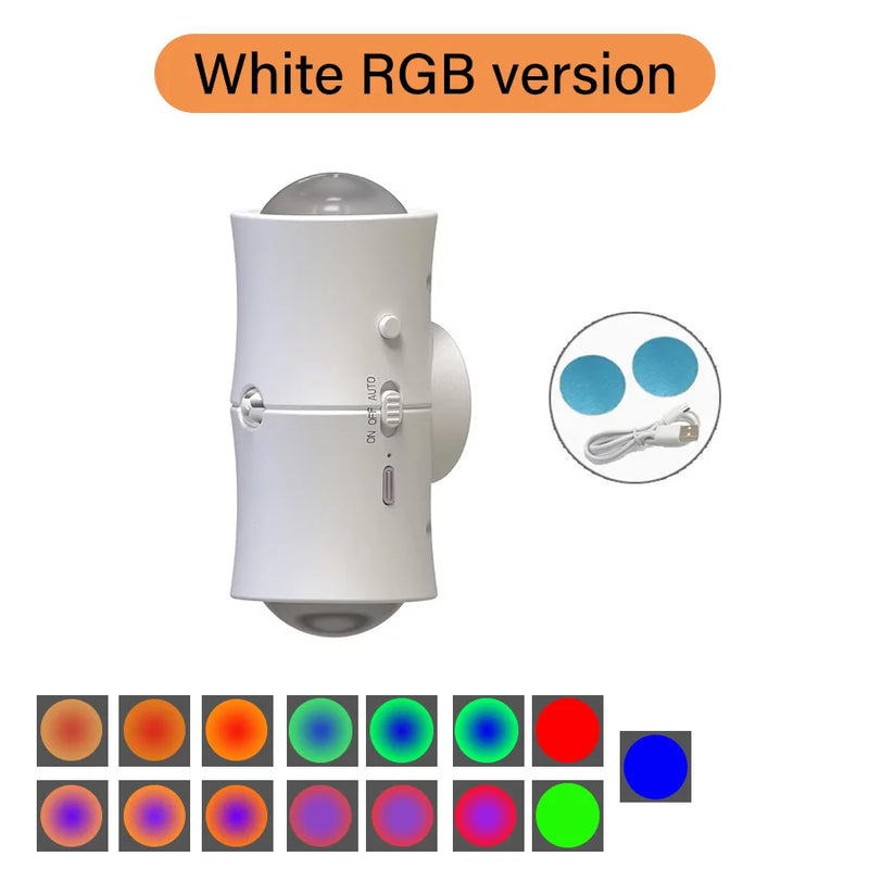 LED Nachtlicht LumoSense | Bewegungsmelder & RGB | Magnetisch & Wiederaufladbar | 1500 mAh Akku