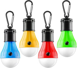 Zeltlampe LumoTrek mit Karabiner | 3 Leuchtmodi & 3 LEDs | Kompakt & Leicht | Für Camping, Wandern & Notfälle
