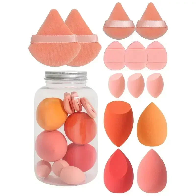 Make-up Schwämmchen Set SoftBlend | 12/14-teilig | Beauty-Eier & Puderpuffs | Für Foundation, Concealer & Puder