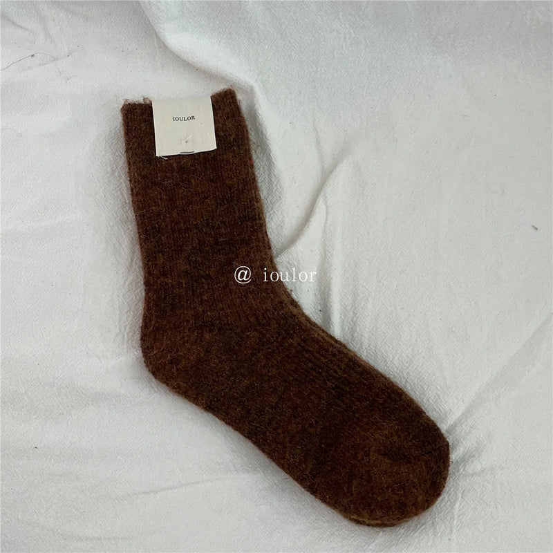 KuschelWärme | Damen Thermosocken | 9 % Wolle & Kaschmir | Extra Dick & Weich | Japanischer Strickstil