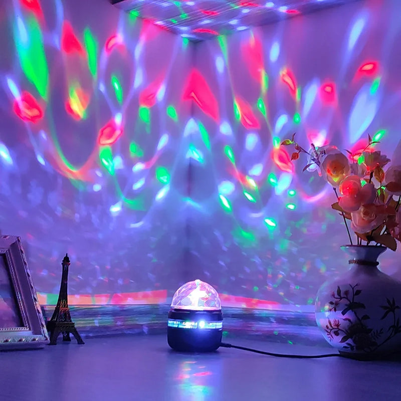 Astroria LED Sternenhimmel Projektor | Rotierendes Nachtlicht mit Mond & Sternen | RGB Farbwechsel | Für Kinderzimmer & Partys