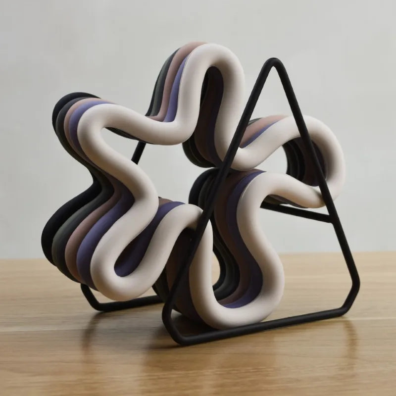 Silikon-Untersetzer HexaGrip | Geometrisches Design | Hitzebeständig & rutschfest | 16,5 cm | Für Töpfe, Tassen & Schüsseln