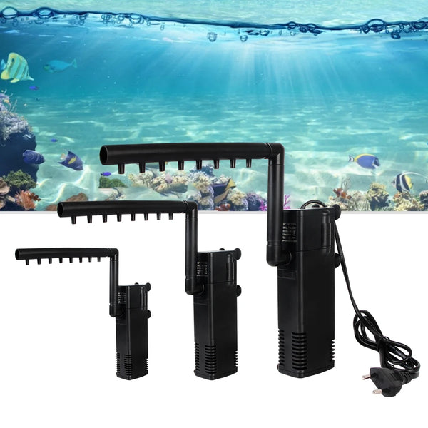 AquaThero Wasserfilterpumpe für Aquarien | Tauchsaugpumpe mit Filter & Sauerstoffzufuhr | Für Süß- & Salzwasser | EU-Stecker