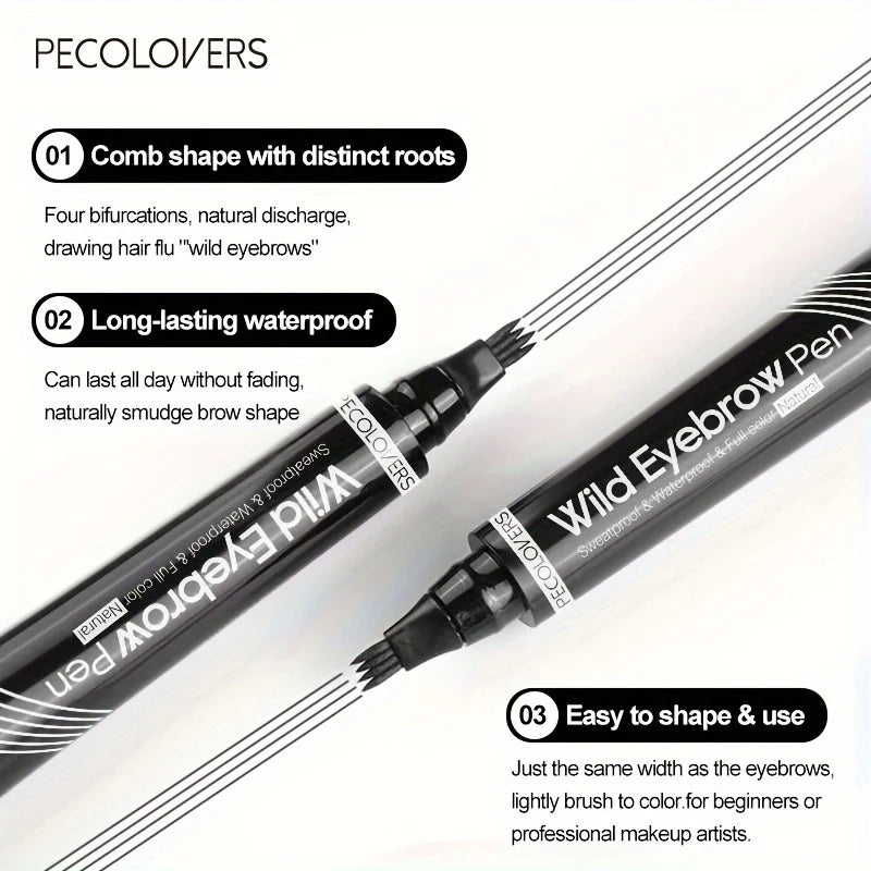 Augenbrauen Tattoo-Stift BrowArt 4Tip | Wasserfest & Langhaftend | 4-Zacken-Präzisionsspitze | In 6 Farben erhältlich