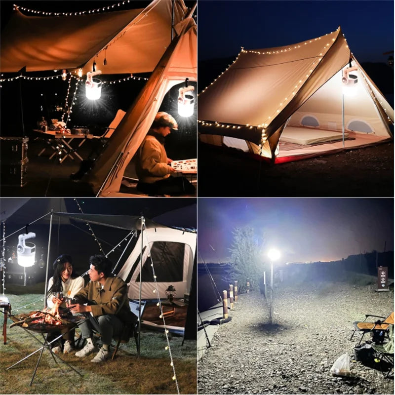Solar-Campinglampe LumiCamp Solar | USB-Wiederaufladbar & Taschenlampenfunktion | Tragbar & Hell | Für Zelt, Outdoor & Notfälle