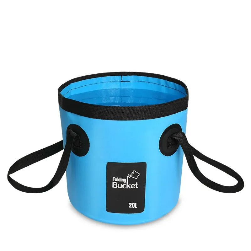 AquaFold Waschbeutel 12L/20L | Faltbar & Wasserdicht | Outdoor & Auto | Verschiedene Farben
