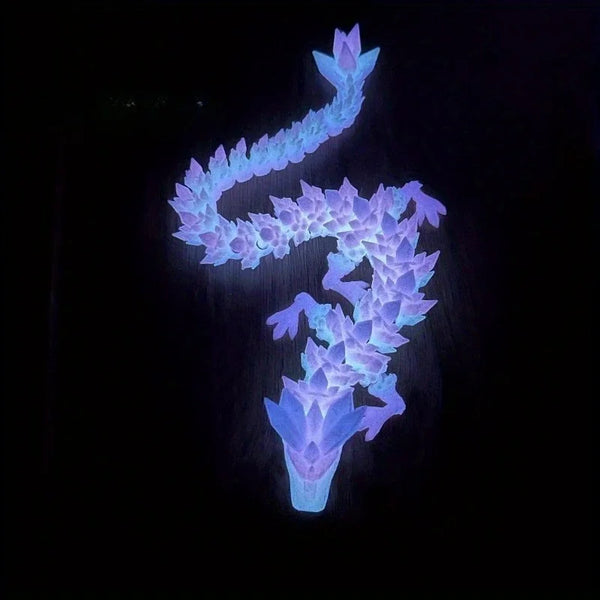 DracoLume 3D-gedruckter LED-Drachenskulptur | 22 cm | Leuchtende Deko für Aquarium, Schlafzimmer & Schreibtisch