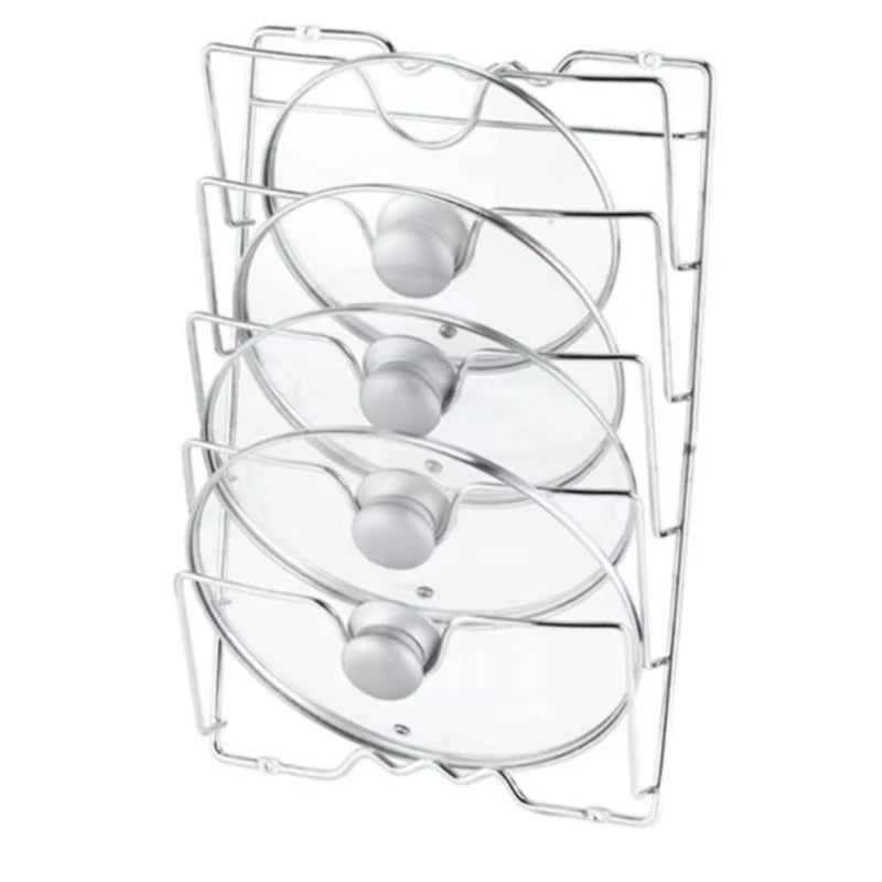 Topfdeckelhalter WallLidMax | 5 Ebenen | Rostfrei & Platzsparend | Wandregal aus Metall