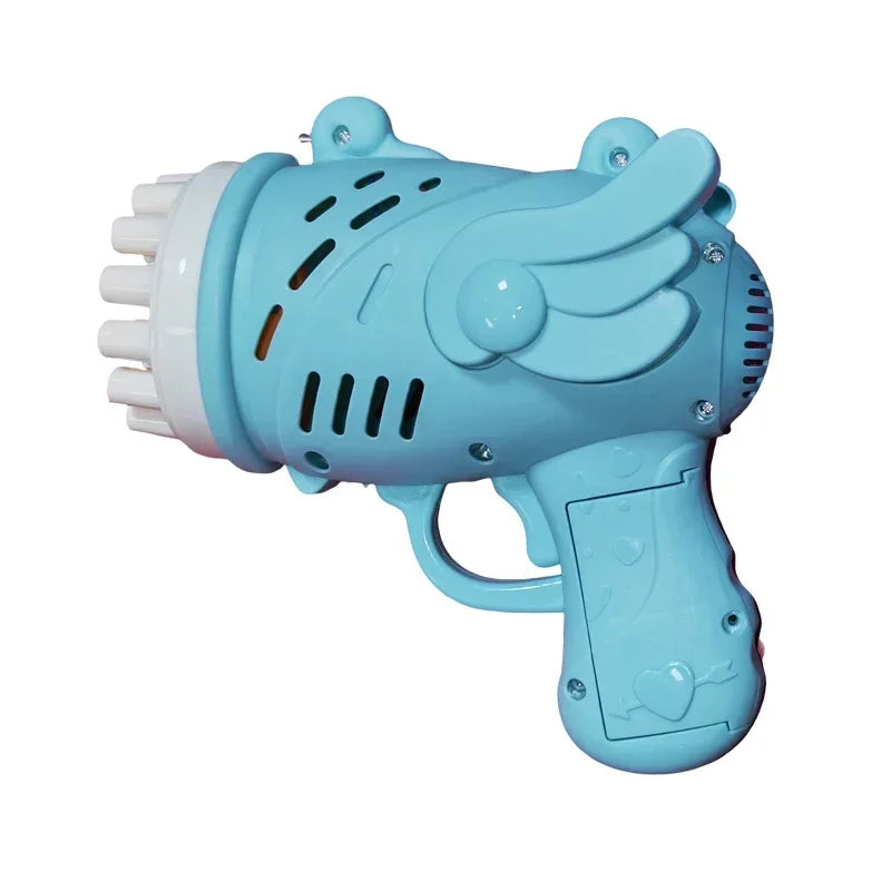 DinoBubbles Automatische Seifenblasenmaschine | 32 Düsen & LED-Licht | Lustiger Dinosaurier-Design | Für Kinder & Outdoor-Aktivitäten