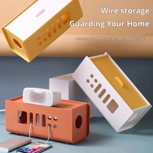 SafeCord Kabelbox Organizer | Hitzebeständig & Sicher | PP-Material | Für Büro, Wohnzimmer & TV-Möbel