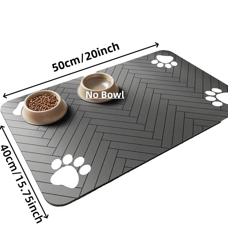 PawGuard | Saugstarke Futtermatte | Wasserdicht & Rutschfest | Platzset für Hunde- & Katzennäpfe | 20×30 / 30×50 / 40×60 cm