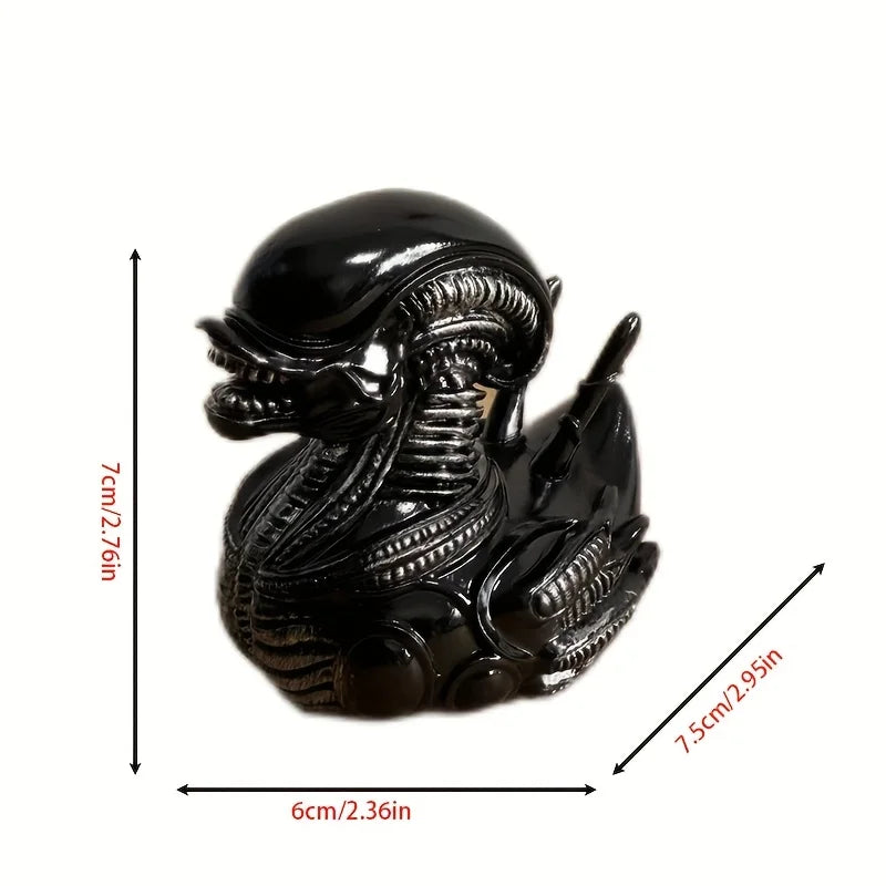 Alien Duck Resin Figur | Lustige Außerirdische Ente | Harz-Deko für Schreibtisch, Auto & Zuhause