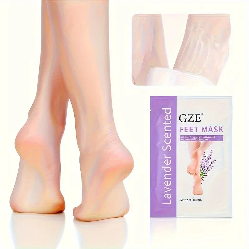 Fußpeeling-Maske SilkStep Pure | Entfernt Hornhaut & abgestorbene Haut | Für trockene, rissige Füße & Fersen | Glättende Intensivpflege