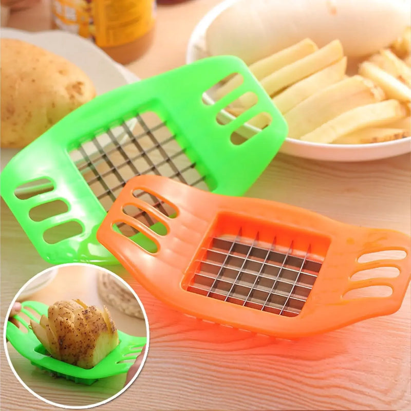 FrittoFix Cutter Pro Pommes-Schneider für Kartoffeln & Gemüse | Kompakter Küchenhelfer für gleichmäßige Stifte