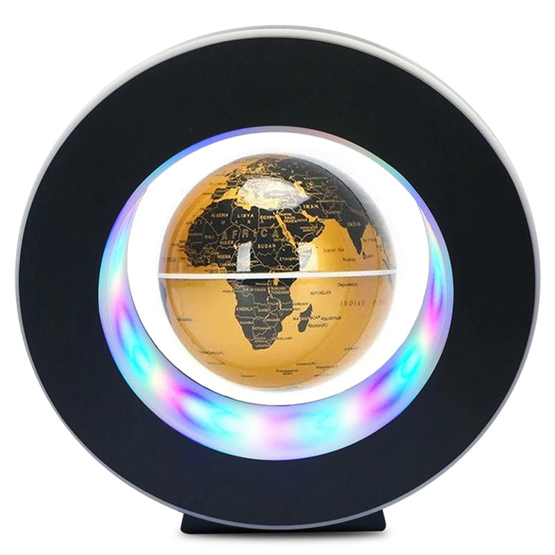 Schwebender Globus MagnoGlobe | Magnetische Levitation | LED-Beleuchtung | 17,5 × 17,5 × 4,5 cm | Geschenkidee