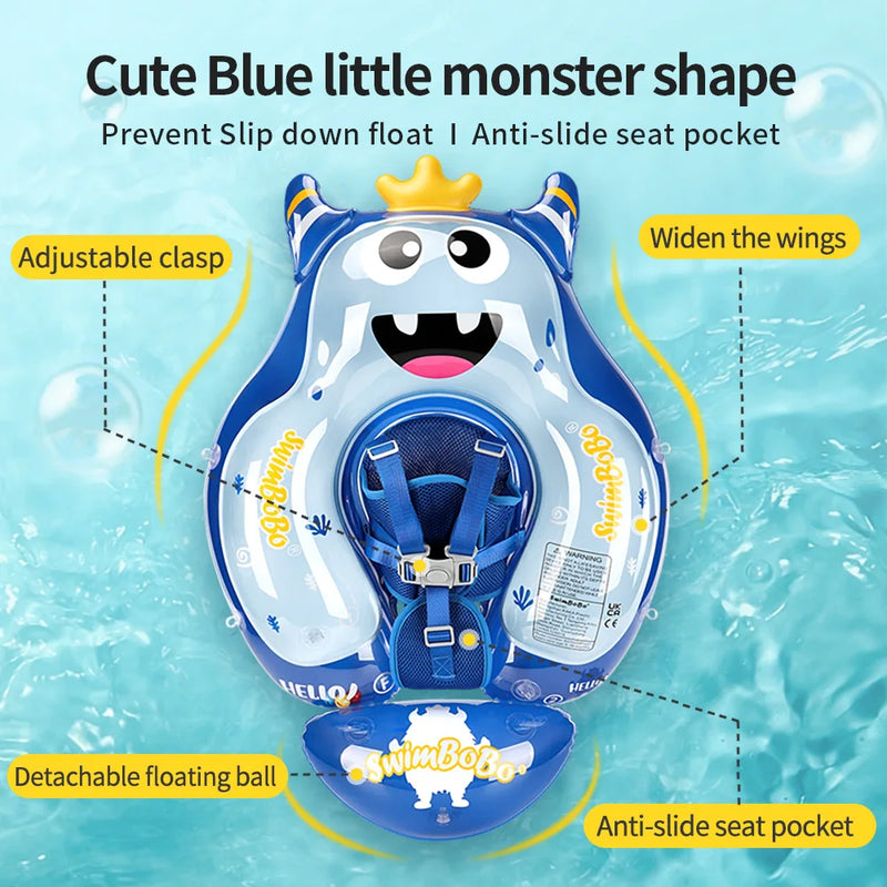 Babyschwimmring AquaBär | Sicherer Schwimmspaß für Babys | Für 6–36 Monate | Umweltfreundliches PVC