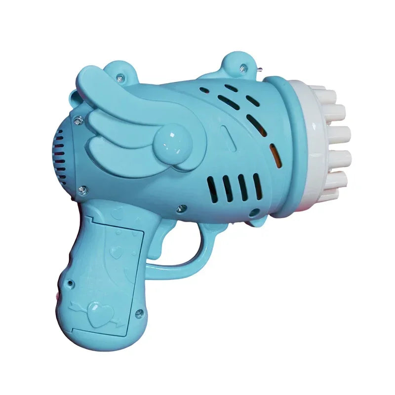 DinoBubbles Automatische Seifenblasenmaschine | 32 Düsen & LED-Licht | Lustiger Dinosaurier-Design | Für Kinder & Outdoor-Aktivitäten