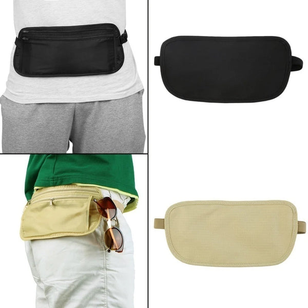 Reise-Gürteltasche SafePouch | Unsichtbare Bauchtasche für Reisepass & Geld | Flach & Sicher | 26×13 cm | Für Reisen & Sport