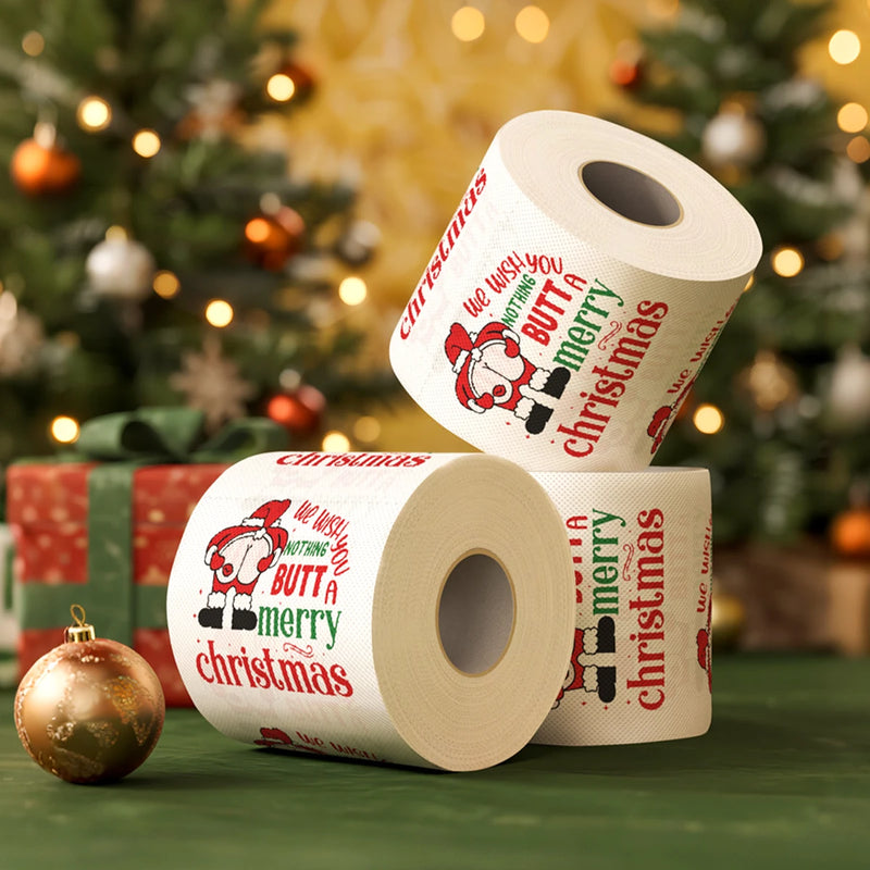 Weihnachts-Toilettenpapier FestivaRoll | Lustiges Motivpapier | Frohes Neues Jahr 2026 | Deko & Partybedarf
