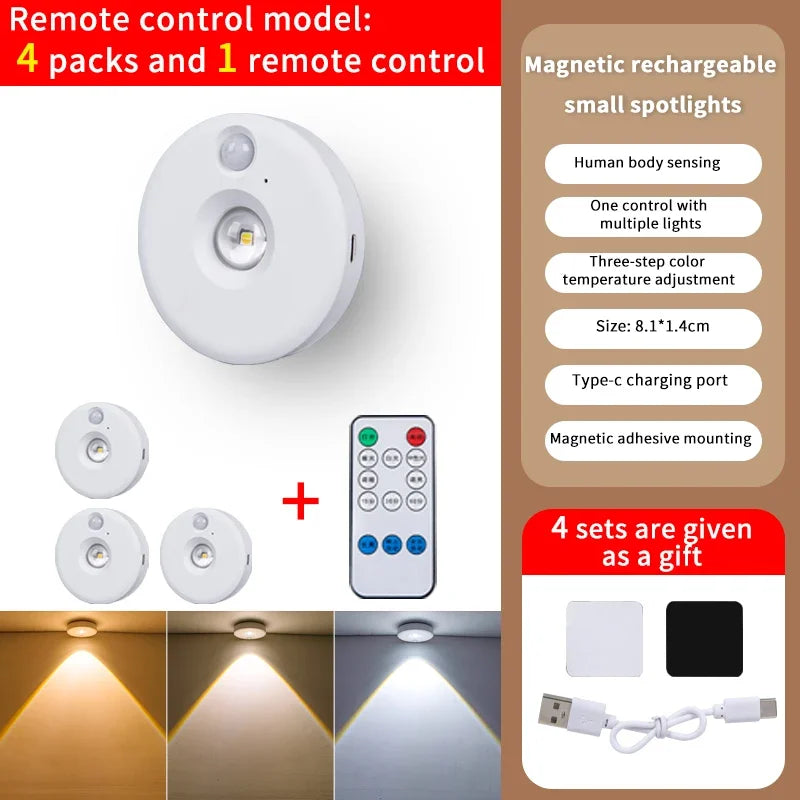 LumoLine | PIR Bewegungsmelder LED-Licht | Dimmbar & Wiederaufladbar | Kabellos