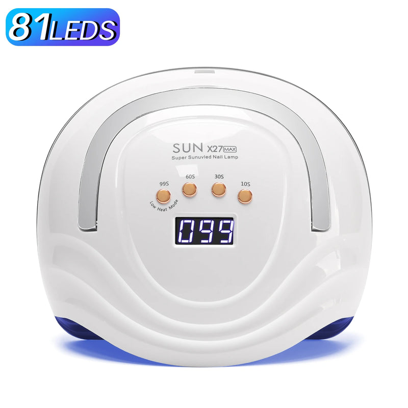 UV-LED Nagellampe NailRadiant Pro 81 | 81 LEDs | 4 Timer-Modi | Smart Sensor & Painless-Technologie | Für UV & LED Gel