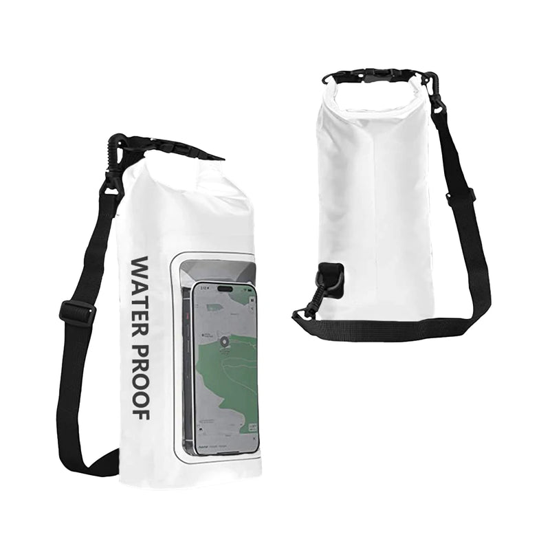 AquaVault Wasserdichte Dry Bag 2L | Mit Touchscreen-Fenster | Outdoor Tasche für Kajak, Trekking & Wassersport