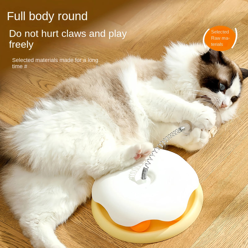 Snackuro Katzenspielzeug Snackball | Interaktiver Leckerli-Spender & Tumbler | Anti-Roll-Design | Für Katzen & kleine Hunde