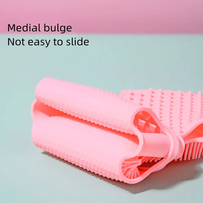 Sanikura Silikon-Duschhandschuh | Massage- & Badebürste | Sanfte Hautreinigung & Peeling | 17,5 × 11 cm