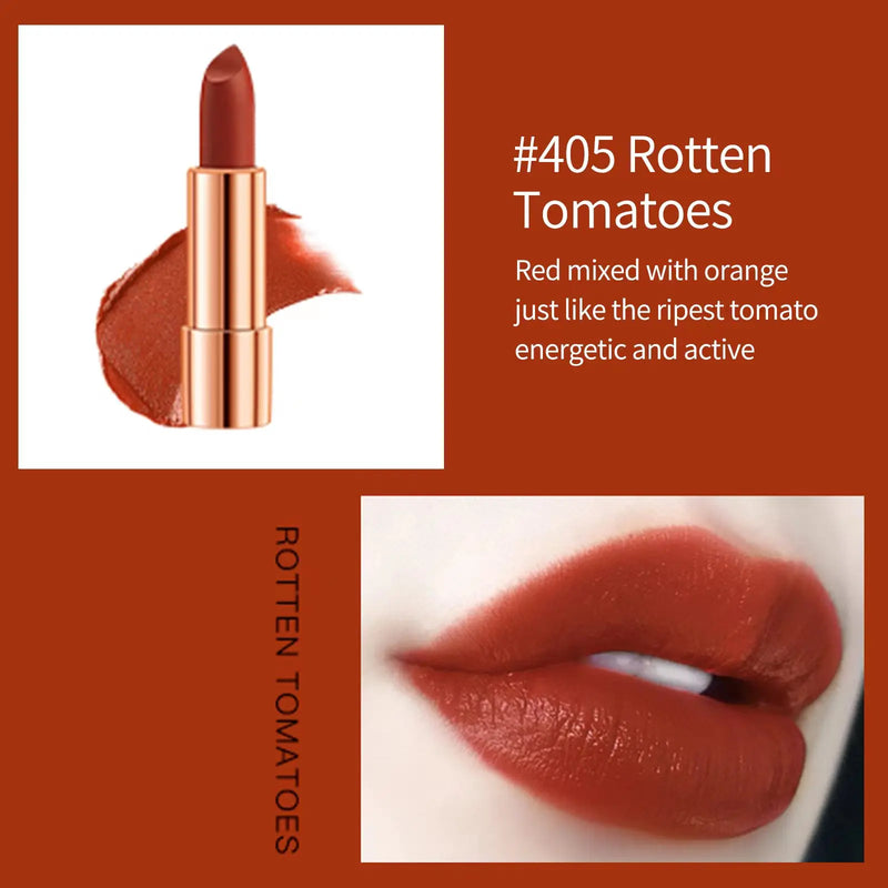 Mattes Lippenstift-Set VelvetMuse Trio | Wasserfest & Langhaftend | Mit Silber-Kettentasche | 3× 3,5 g